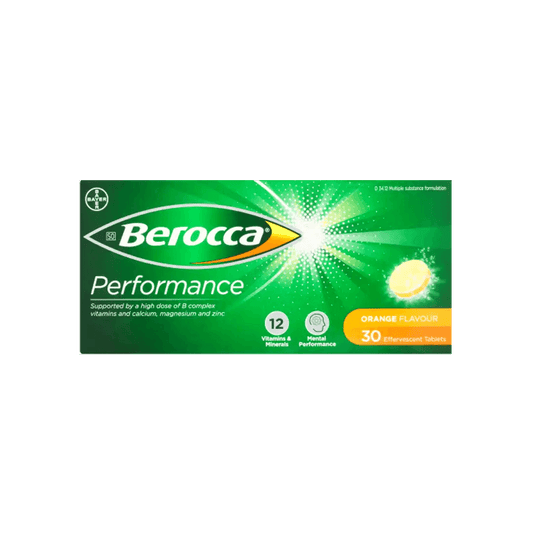 Berocca Performance Effervescent Tablets 30's, Assorted - Vaids Pharmacy