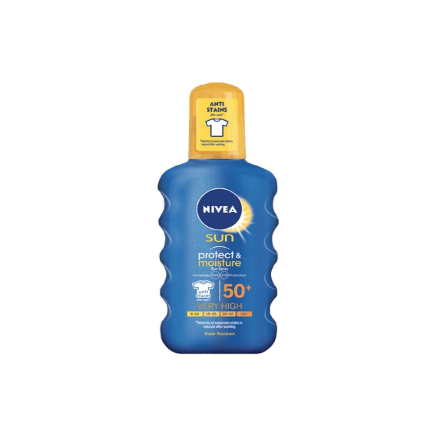 Nivea Sun Protect & Moisture SPF50+ Spray, 200ml - Vaids Pharmacy