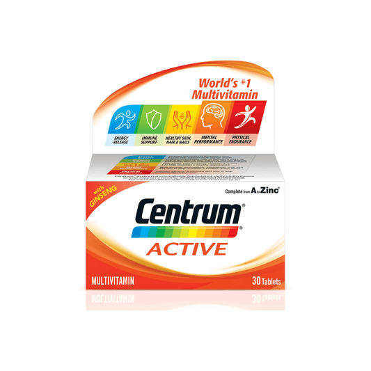 Centrum Active Multivitamin Tablets, 30's - Vaids Pharmacy