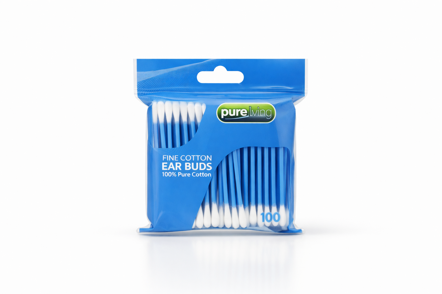 Cotton Ear Buds 100's PURE LIVING