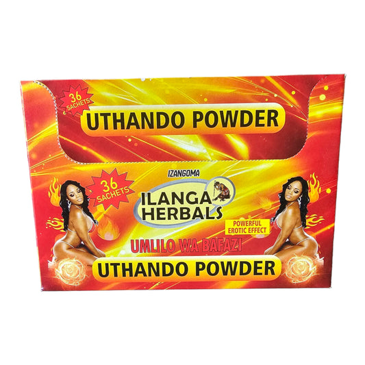 UMLILO WABAFAZI ILANGA HERBALS (UTHANDO POWDER 15g) BOX 36'S