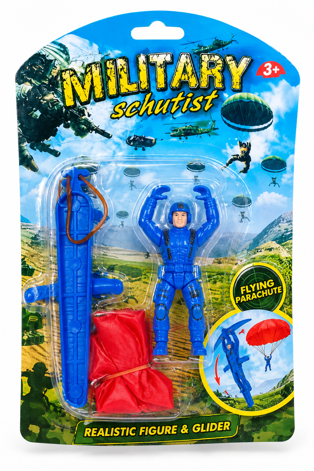 Military Parachute Action Figure Toy