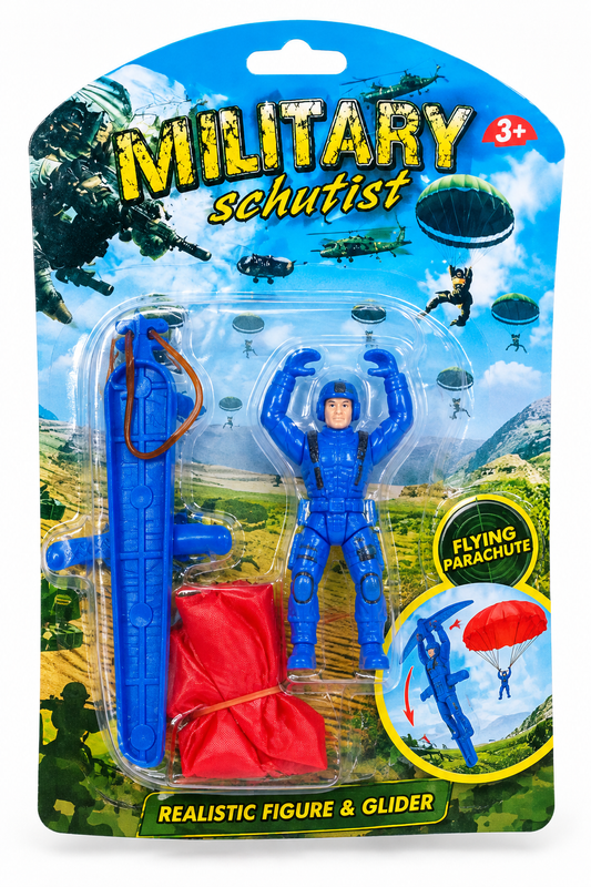 Military Parachute Action Figure Toy