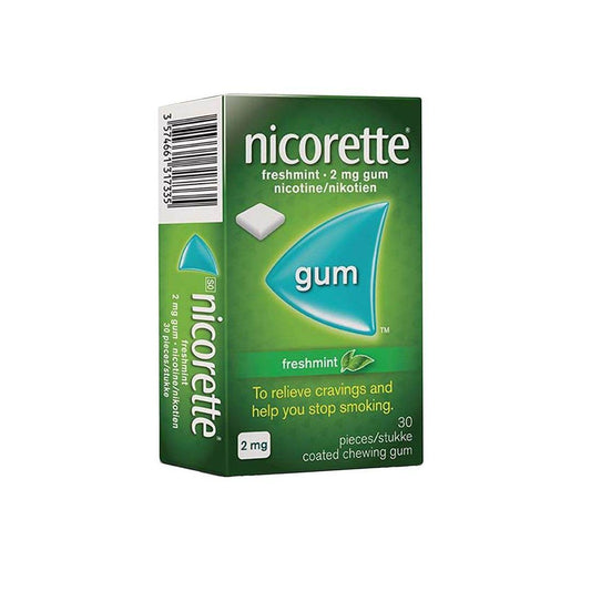 Nicorette Gum 2mg Assorted, 30's - Vaids Pharmacy