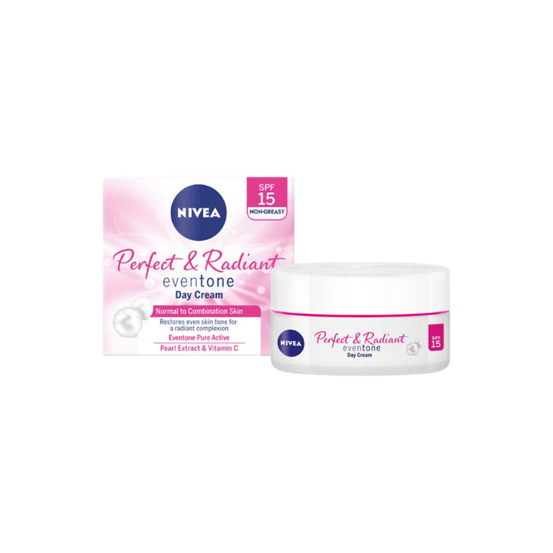 Nivea Perfect & Radiant Even Tone Mattifying Day Cream SPF15, 50ml - Vaids Pharmacy