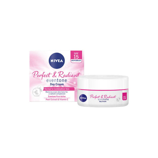 Nivea Perfect & Radiant Even Tone Mattifying Day Cream SPF15, 50ml - Vaids Pharmacy