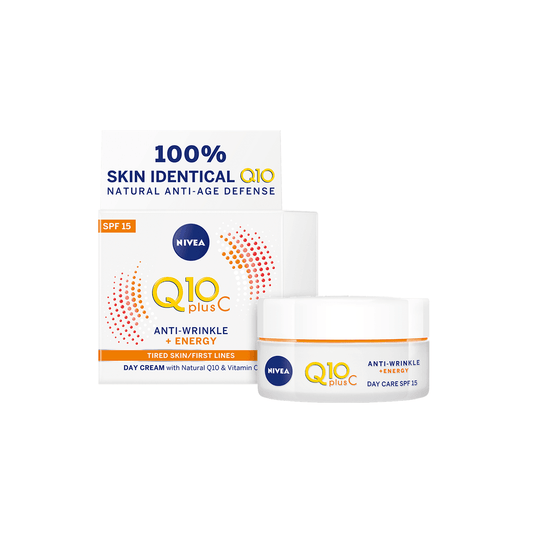 Nivea Q10 Energy Day Cream SPF15, 50ml - Vaids Pharmacy