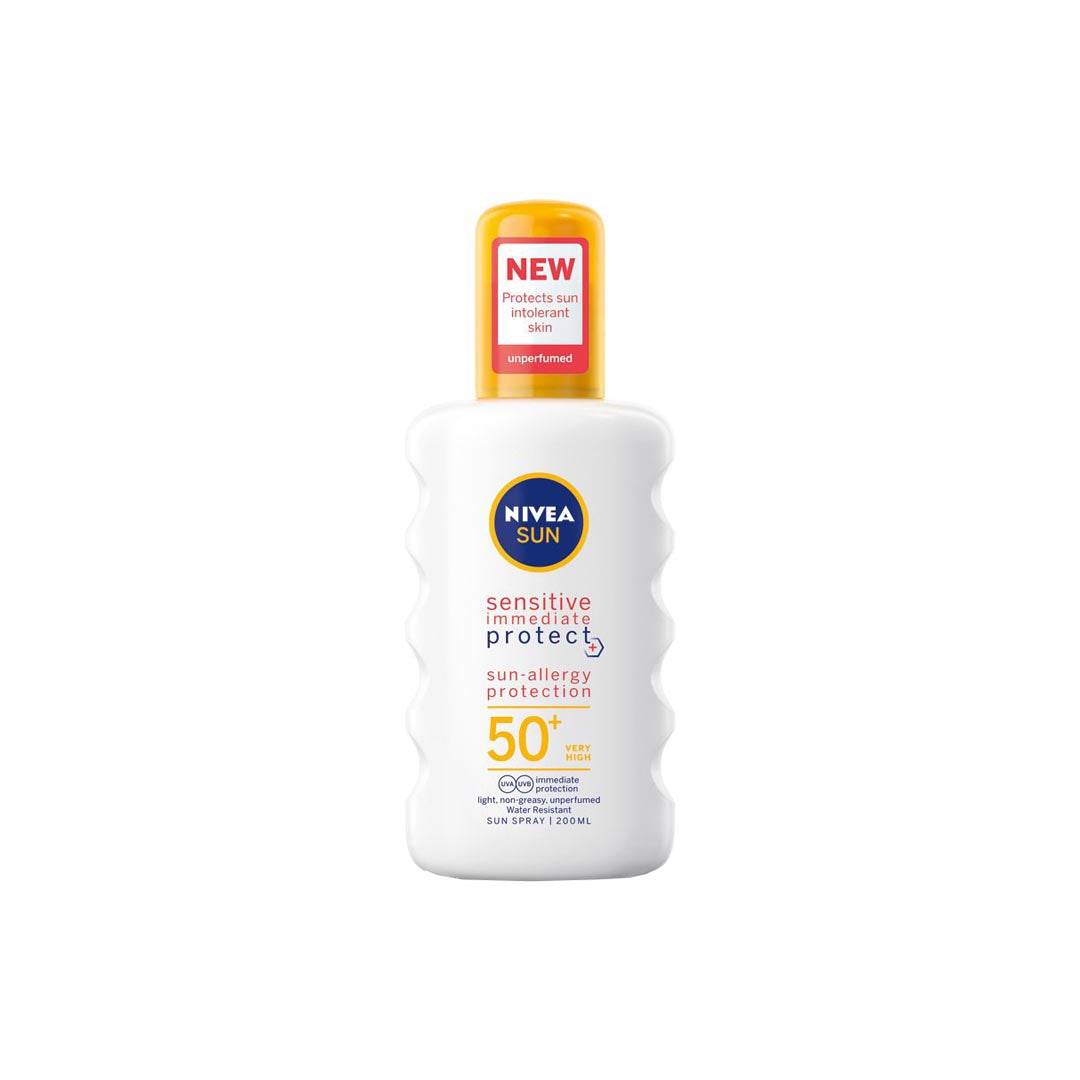 Nivea Sun Sensitive Immediate Protect Sun-Allergy Protection Spray SPF50, 200ml - Vaids Pharmacy