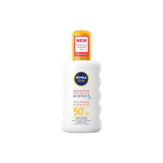 Nivea Sun Sensitive Immediate Protect Sun-Allergy Protection Spray SPF50, 200ml - Vaids Pharmacy