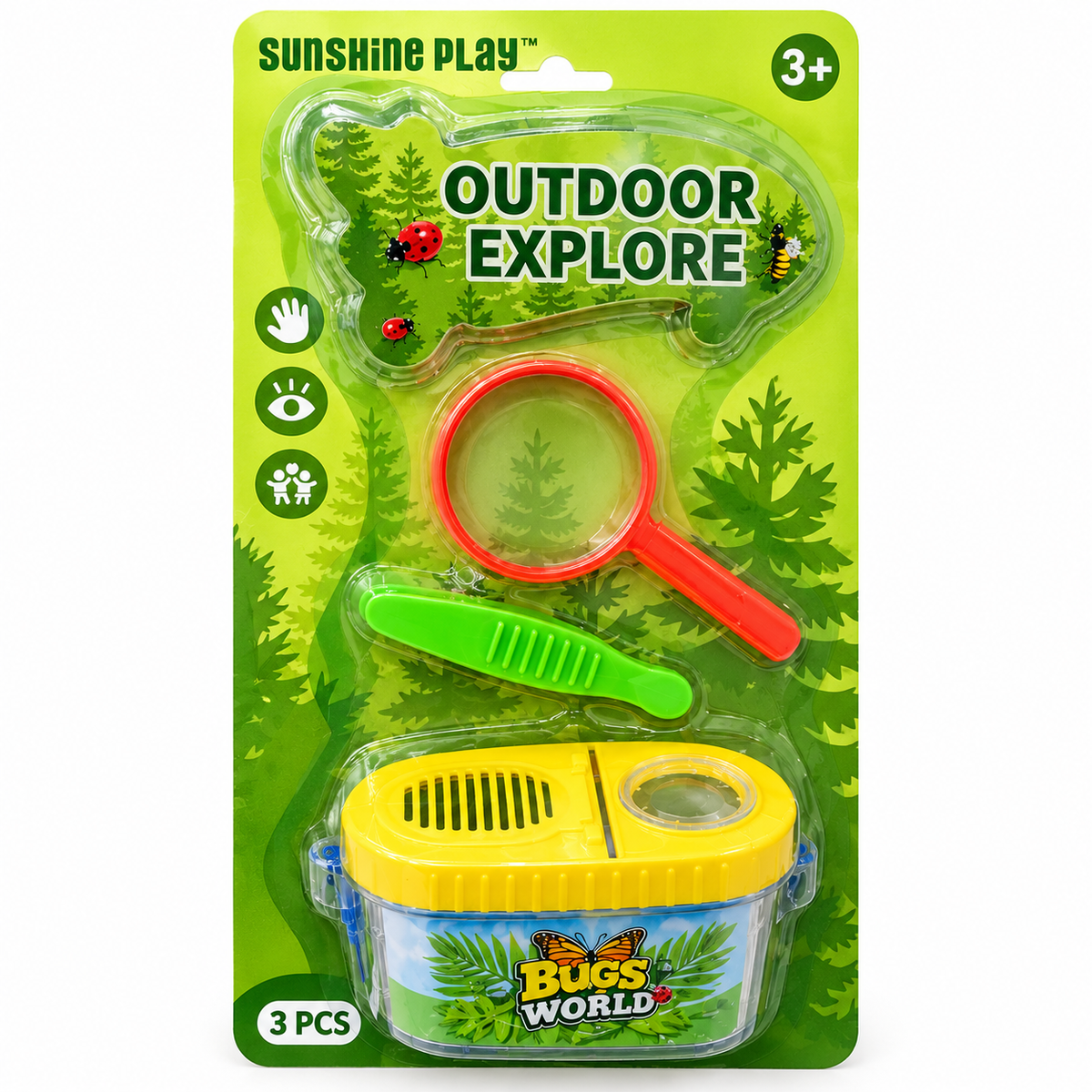 Sunshine Play Outdoor Toy Explore Bug Discovery Set – 3 Pieces