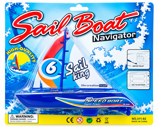 Sail Boat Navigator – Blue Toy Speed Boat