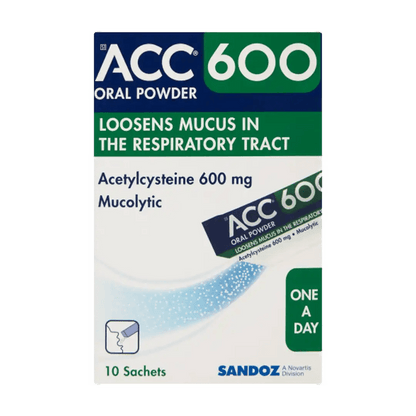 ACC 600mg Oral Powder Sachets, 10's - Vaids PharmacyACC 600mg Oral Powder Sachets, 10'sSandozVaids Pharmacy269328