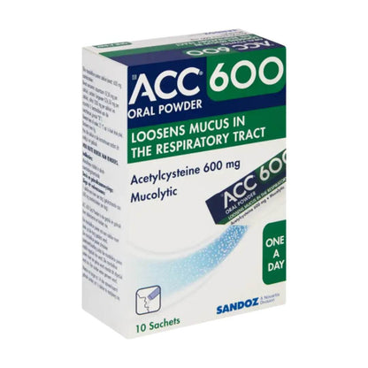 ACC 600mg Oral Powder Sachets, 10's - Vaids PharmacyACC 600mg Oral Powder Sachets, 10'sSandozVaids Pharmacy269328