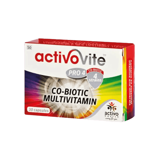 ActivoVite Pro4 Co - Biotic Multivitamin Capsules, 30's - Vaids PharmacyActivoVite Pro4 Co - Activo Health