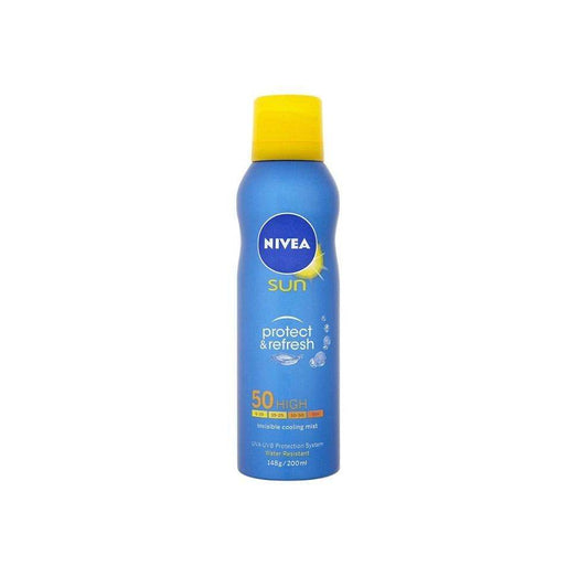 Nivea Sun Protect & Refresh Mist SPF50, 200ml - Vaids Pharmacy