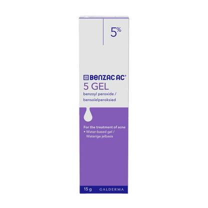 Benzac AC 5 Gel, 15g - Vaids PharmacyBenzac AC 5 Gel, 15gGaldermaVaids Pharmacy807842029