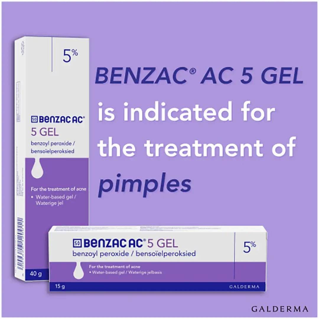 Benzac AC 5 Gel, 15g - Vaids PharmacyBenzac AC 5 Gel, 15gGaldermaVaids Pharmacy807842029