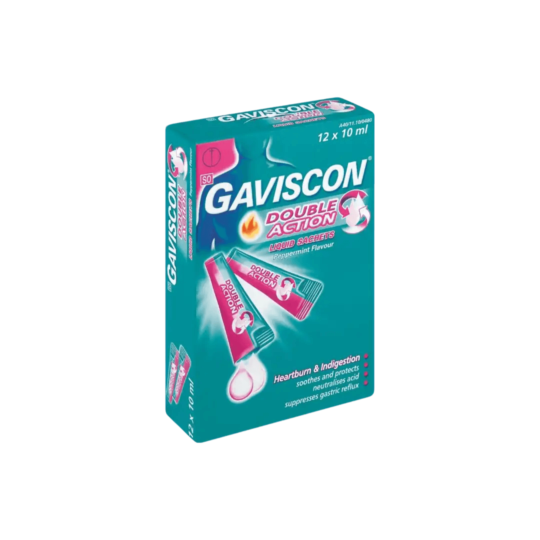 Gaviscon Double Action Sachets, 24's - Vaids PharmacyGaviscon Double Action Sachets, 24'sGavisconVaids Pharmacy277227