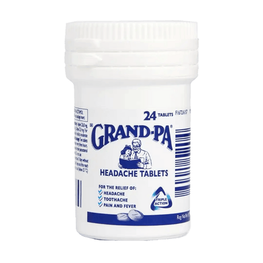 Grand - Pa Headache Tablets, 24's - Vaids PharmacyGrand - Pa Headache Tablets, 24'sGrand - PaVaids Pharmacy729442048