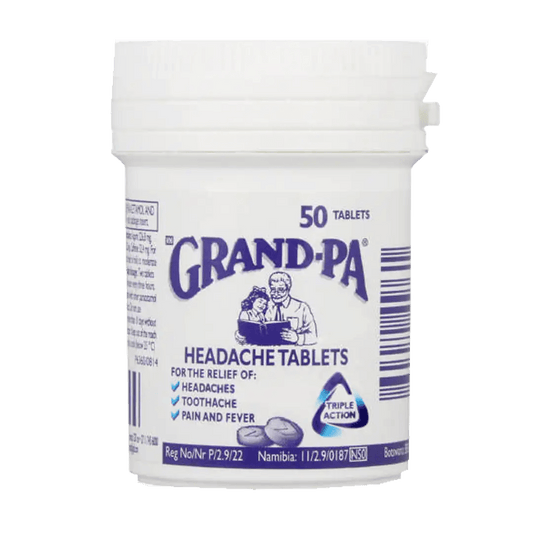 Grand - Pa Headache Tablets, 50's - Vaids PharmacyGrand - Pa Headache Tablets, 50'sGrand - PaVaids Pharmacy187313
