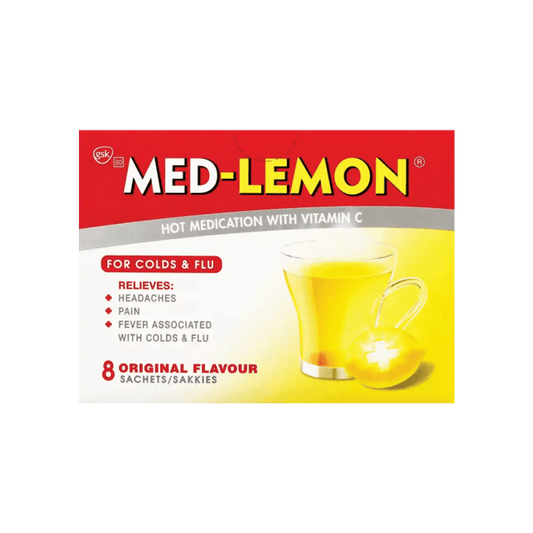 Med Lemon Sachets Vitamin C Regular, 8's - Vaids PharmacyMed Lemon Sachets Vitamin C Regular, 8'sMed Lemon