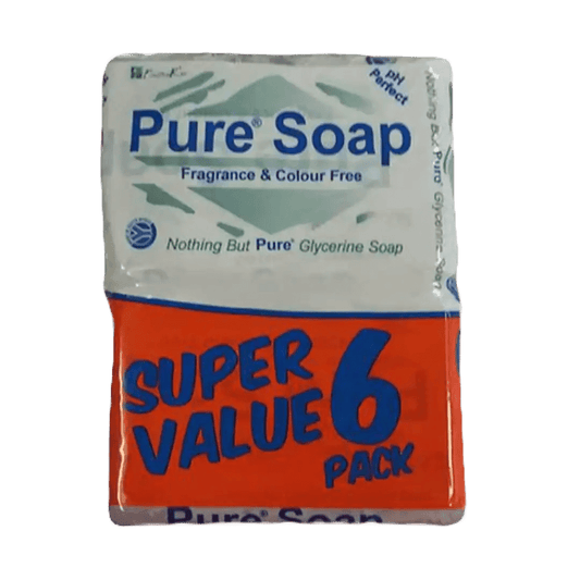 Pure Glycerine Soap 150g, 6 pack - Vaids PharmacyPure Glycerine Soap 150g, 6 packPureVaids Pharmacy195263