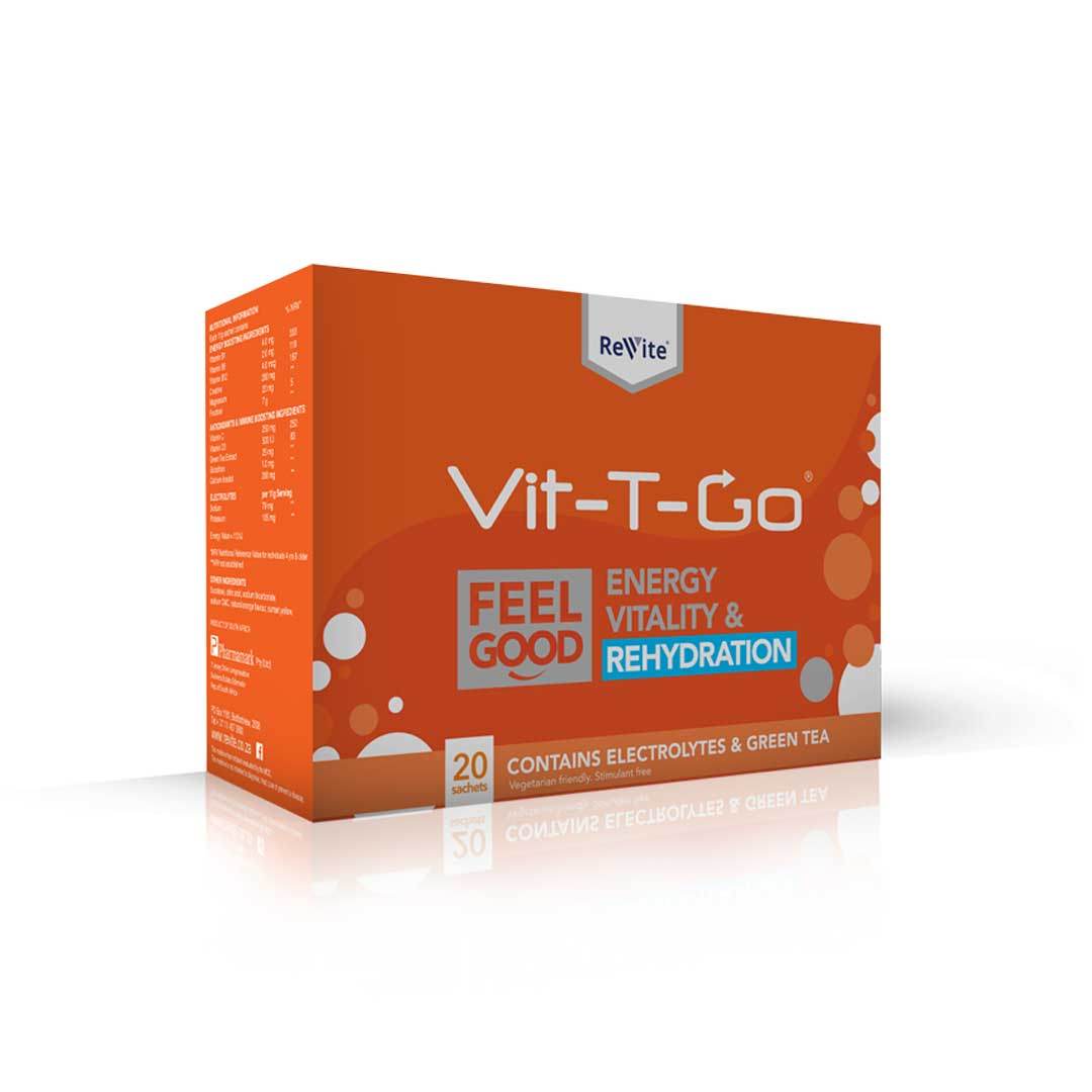 ReVite Vit - T - Go Energy and Vitality Sachets, 20's - Vaids PharmacyReVite Vit - T - Go Energy and Vitality Sachets, 20'sReViteVaids Pharmacy702905001