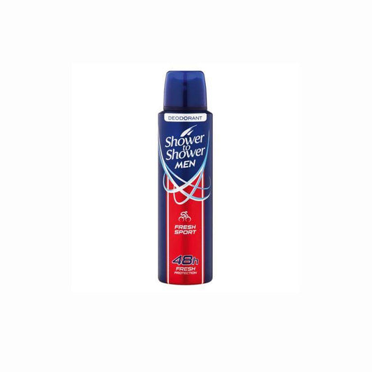 Shower To Shower Mens Deodorant Fresh Sport, 150ml - Vaids PharmacyShower To Shower Mens Deodorant Fresh Sport, 150mlShower to ShowerVaids Pharmacy237249