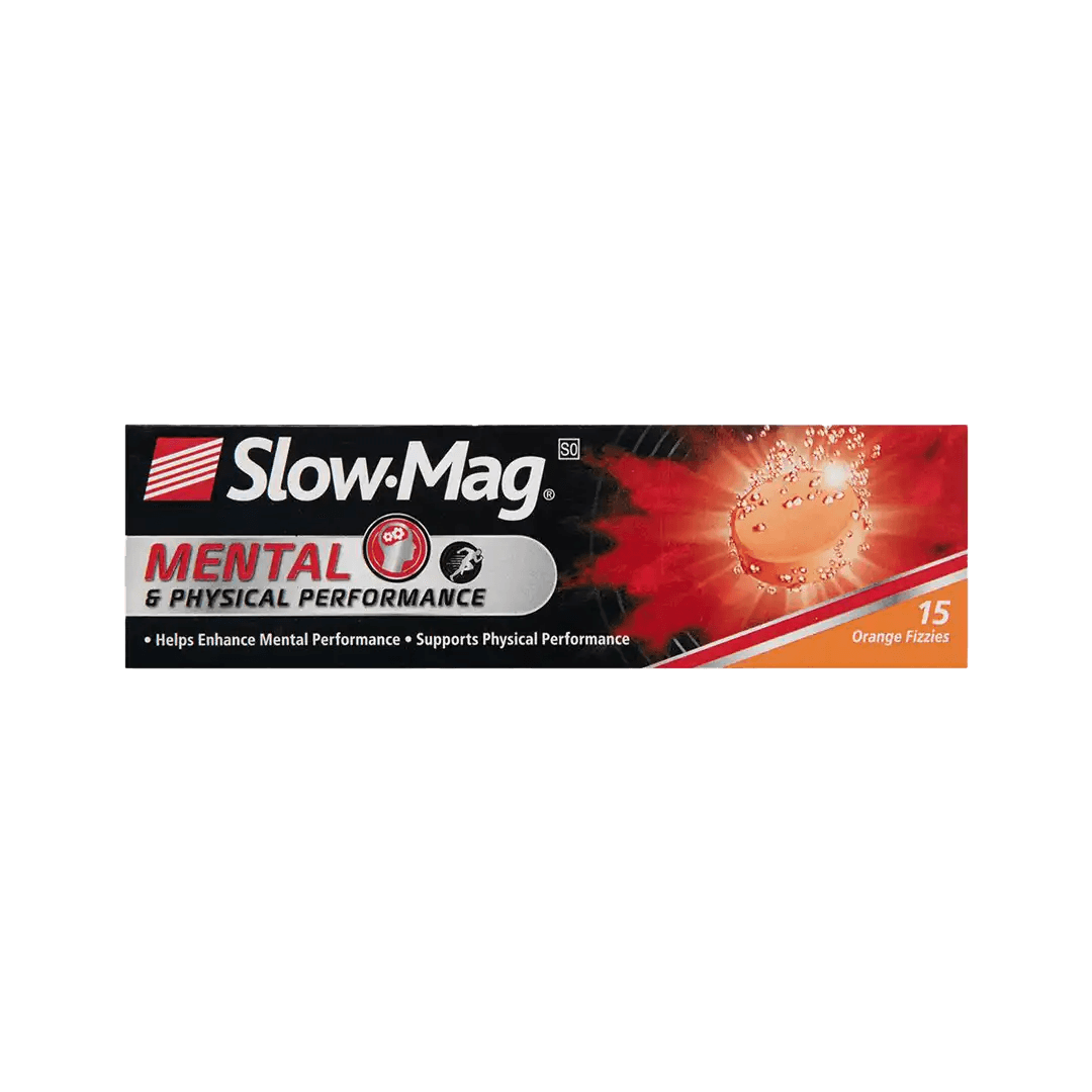 Slow - Mag Mental and Physical Performance Orange Effervescent Tablets, 15's - Vaids PharmacySlow - Mag Mental and Physical Performance Orange Effervescent Tablets, 15'sSlow - MagVaids Pharmacy277418