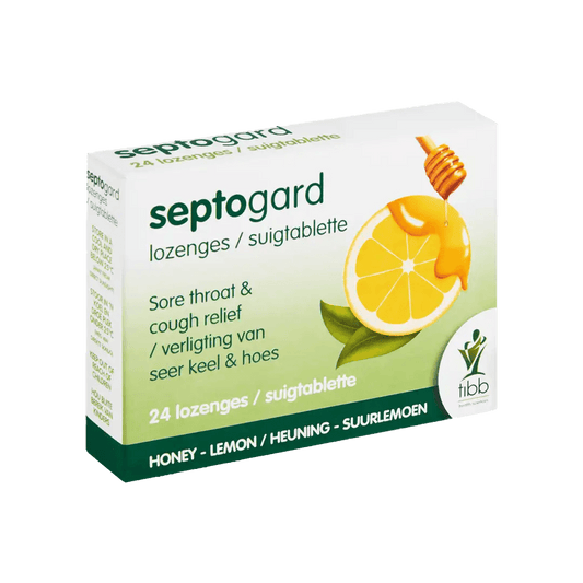 Tibb Septogard Honey and Lemon Lozenges, 24's - Vaids PharmacyTibb Septogard Honey and Lemon Lozenges, 24'sTibbVaids Pharmacy172880