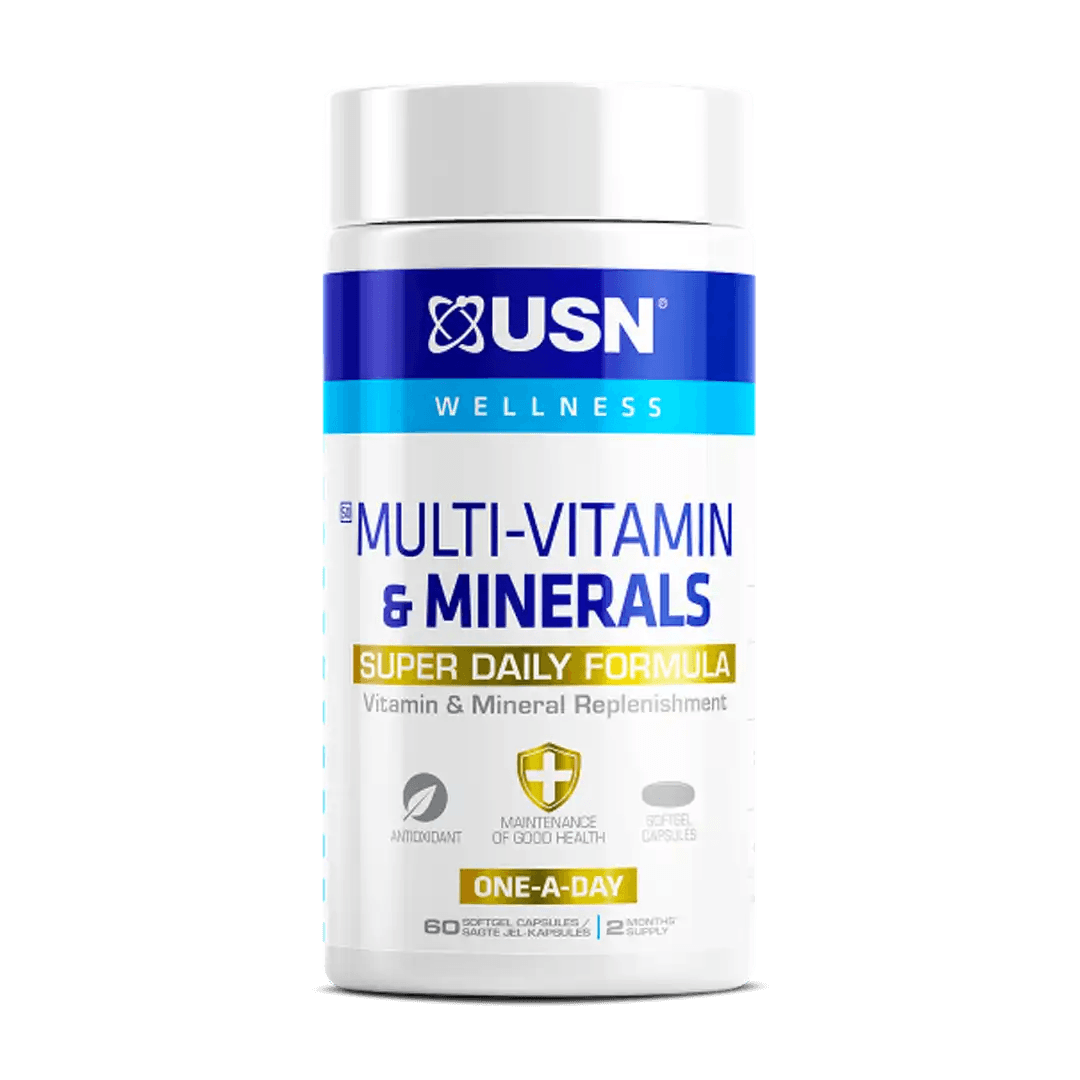 USN Multi - Vitamin & Minerals Softgel Capsules, 60's - Vaids PharmacyUSN Multi - Vitamin & Minerals Softgel Capsules, 60'sUSNVaids Pharmacy263840