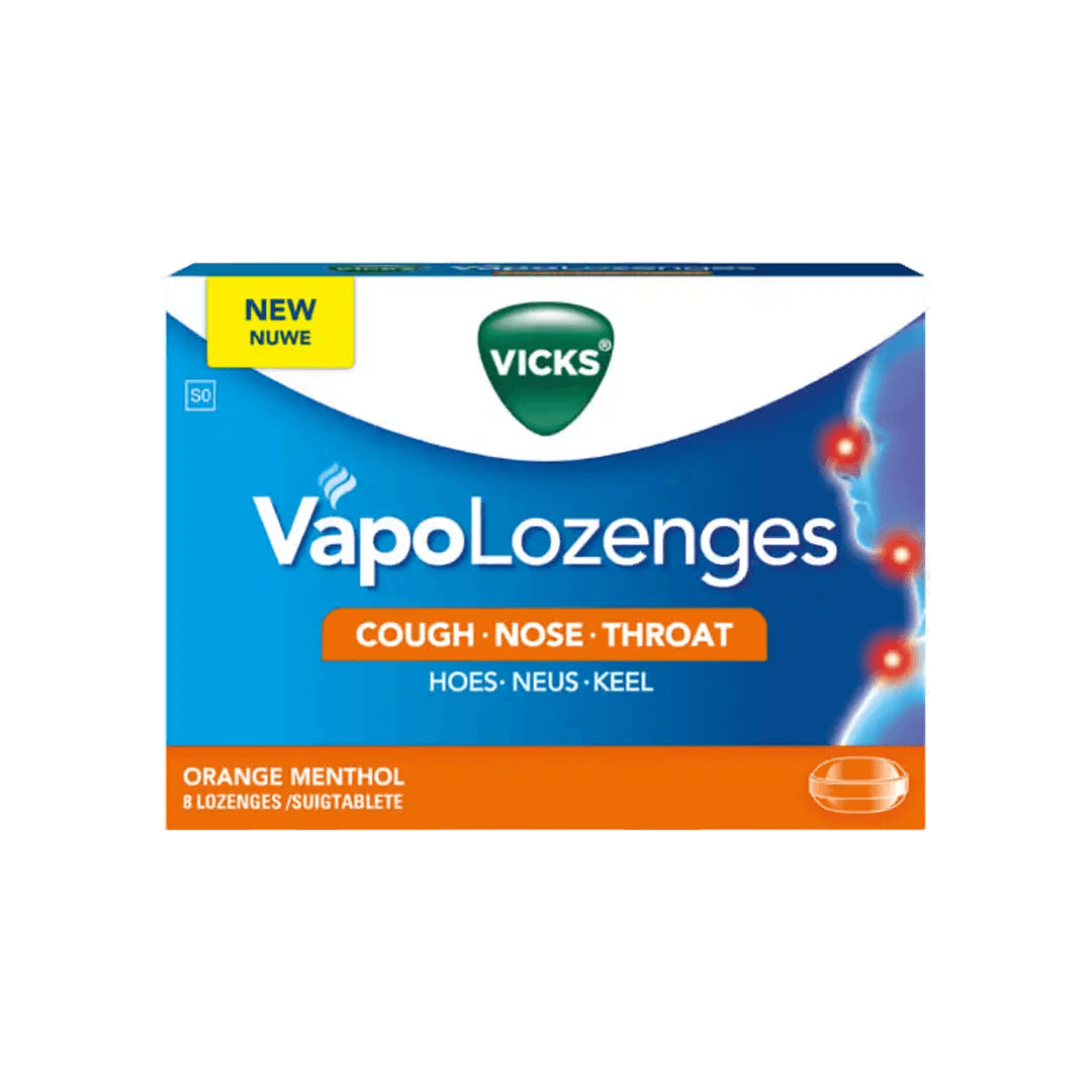 Vicks Vapolozenges Orange Lozenges, 8's - Vaids PharmacyVicks Vapolozenges Orange Lozenges, 8'sVicksVaids Pharmacy246086