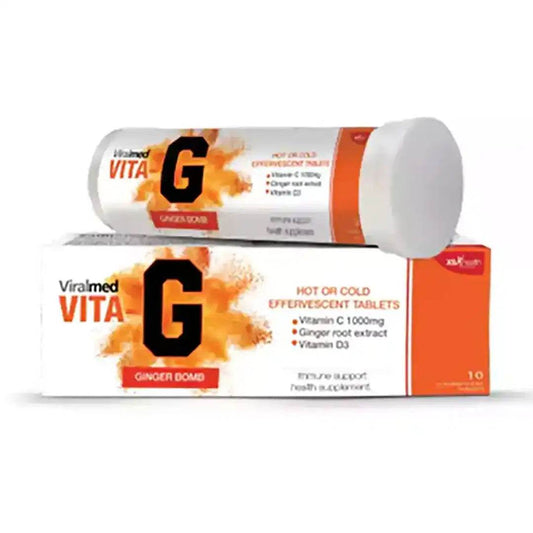 Viralmed Vita - G Ginger Bomb Effervescent Tablets, 10's - Vaids PharmacyViralmed Vita - G Ginger Bomb Effervescent Tablets, 10'sViralmedVaids Pharmacy231054