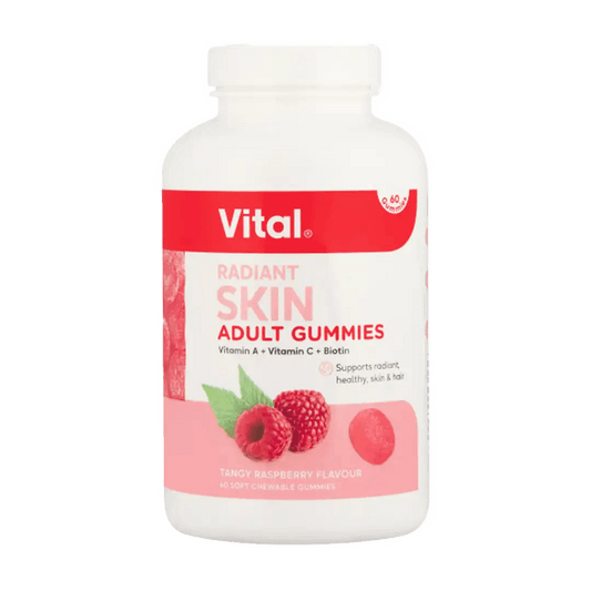 Vital Gummies Radiant Skin, 60s - Vaids PharmacyVital Gummies Radiant Skin, 60sVitalVaids Pharmacy278816