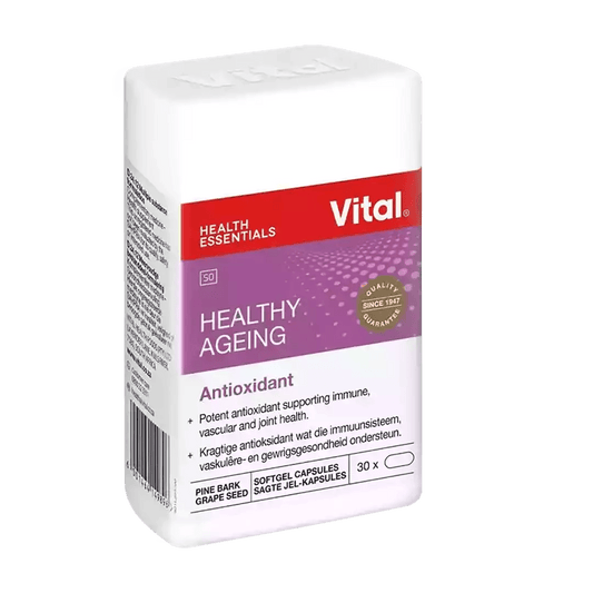 Vital Healthy Ageing Capsules, 30's - Vaids PharmacyVital Healthy Ageing Capsules, 30'sVitalVaids Pharmacy137136