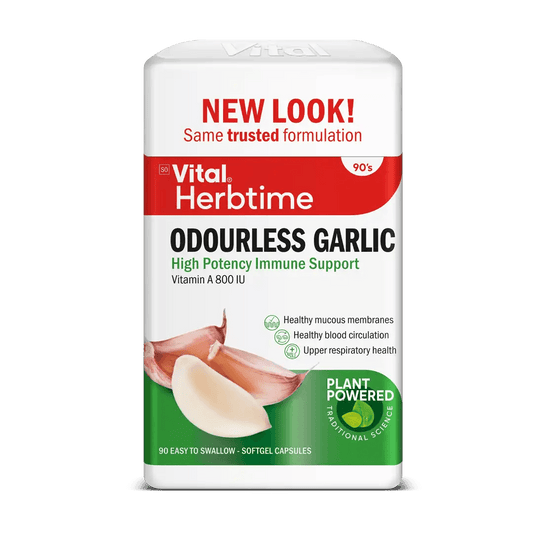 Vital Odourless Garlic Capsules, 90's - Vaids PharmacyVital Odourless Garlic Capsules, 90'sVitalVaids Pharmacy846252007