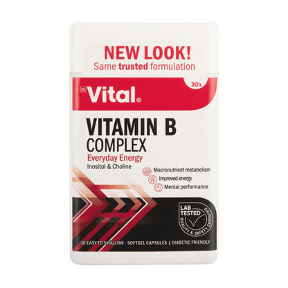 Vital Vitamin B Complex Daily Pack Tablets, 30's - Vaids PharmacyVital Vitamin B Complex Daily Pack Tablets, 30'sVital