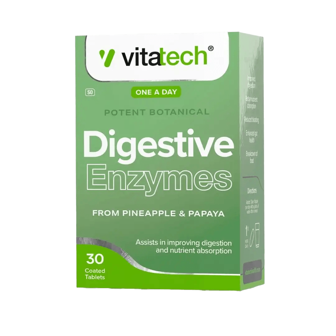 Vitatech Digestive Enzymes Tablets, 30's - Vaids PharmacyVitatech Digestive Enzymes Tablets, 30'sVitatechVaids Pharmacy253809