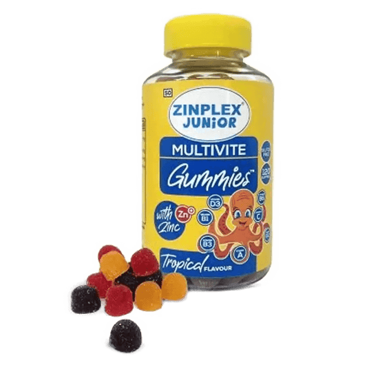 Zinplex Junior Multivitamin Gummies, 120's - Vaids PharmacyZinplex Junior Multivitamin Gummies, 120'sZinplex